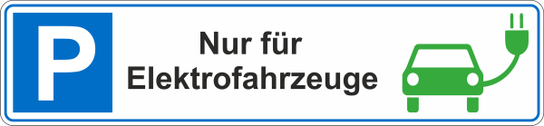 Parkplatzschild mit Bohrungen zur einfachen Montage an Schilderpfosten